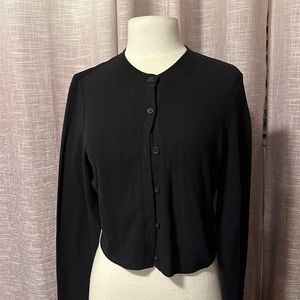 H&M divided black fleece cardigan